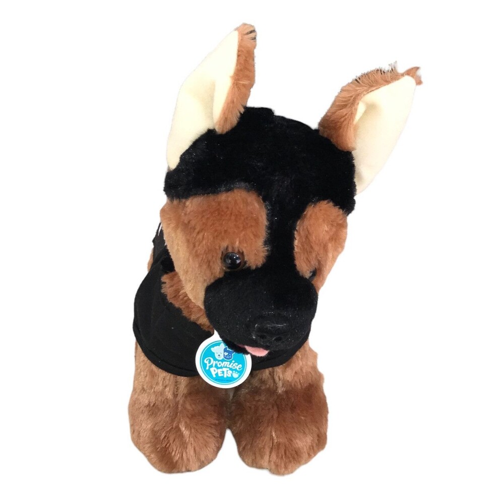 Build A Bear Promise Pets German Shepherd Red Collar “Ruff And Tough” Shirt Nois